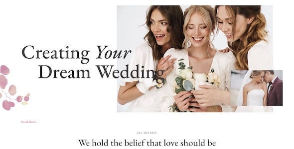 Wedding Planner Homepage