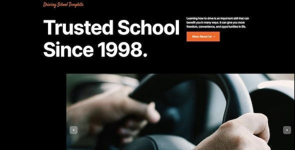 Driving School Homepage